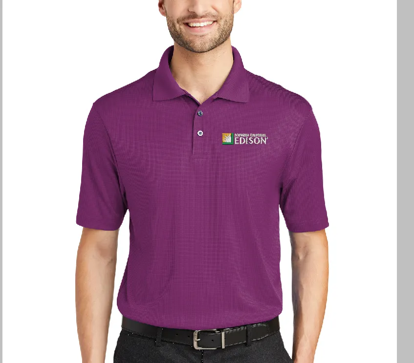 Custom Embroidered SCE Polo - Port Authority Performance Fine Jacquard Polo. K528