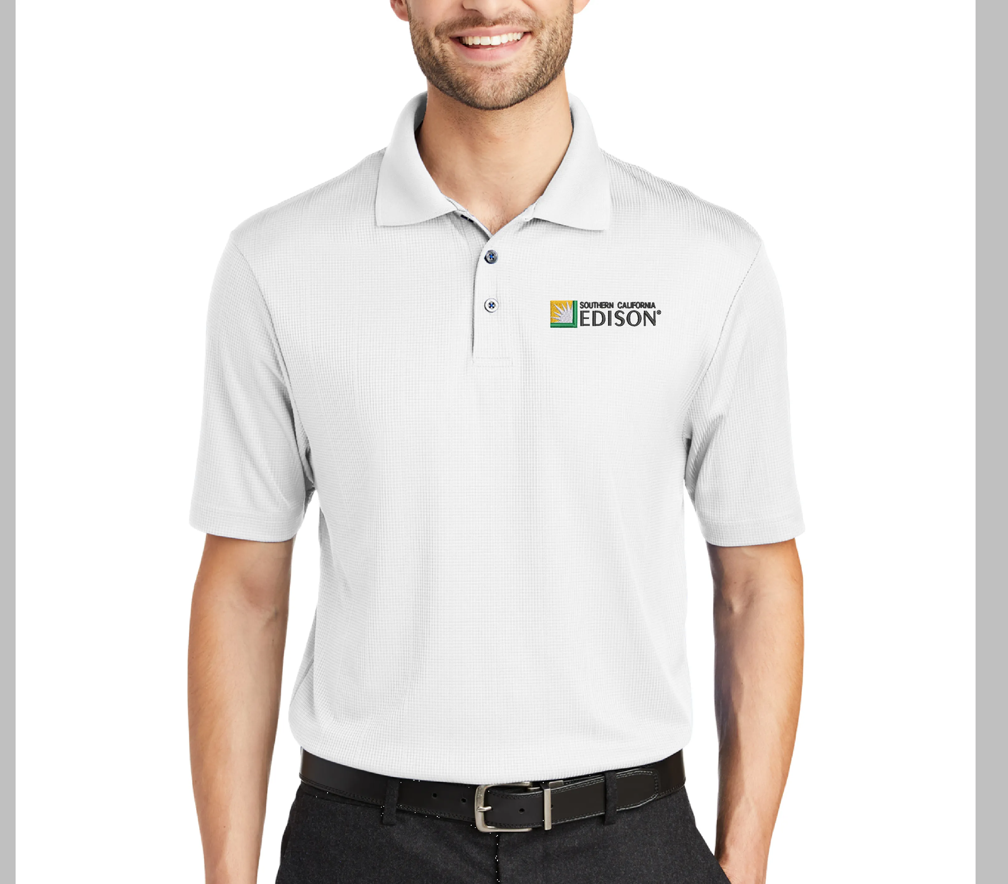 Custom Embroidered SCE Polo - Port Authority Performance Fine Jacquard Polo. K528