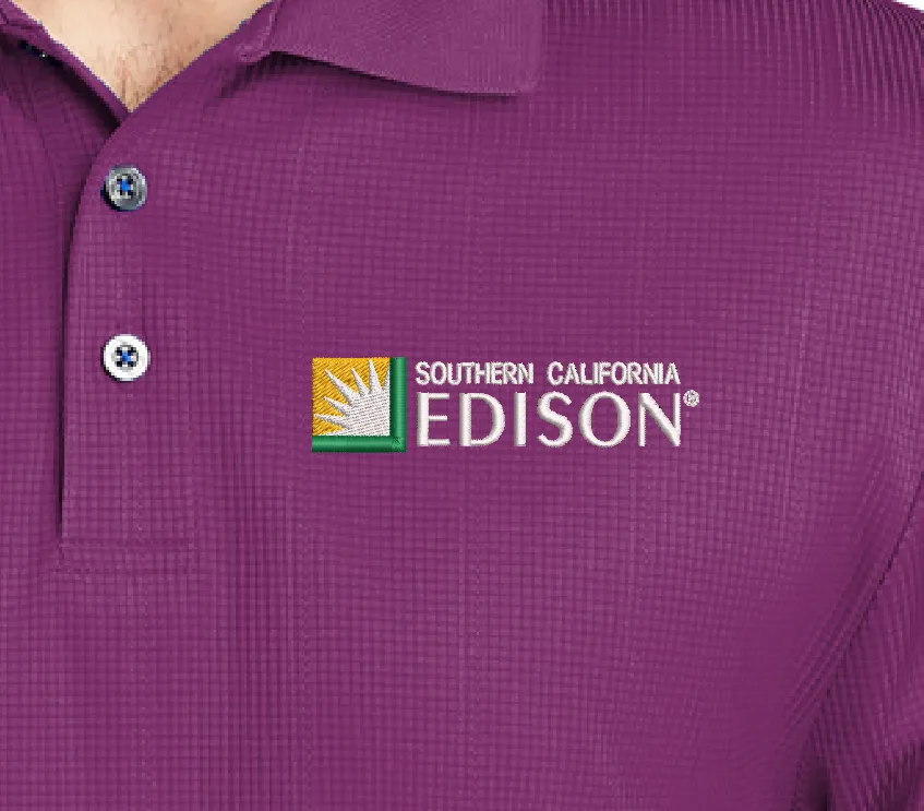 Custom Embroidered SCE Polo - Port Authority Performance Fine Jacquard Polo. K528