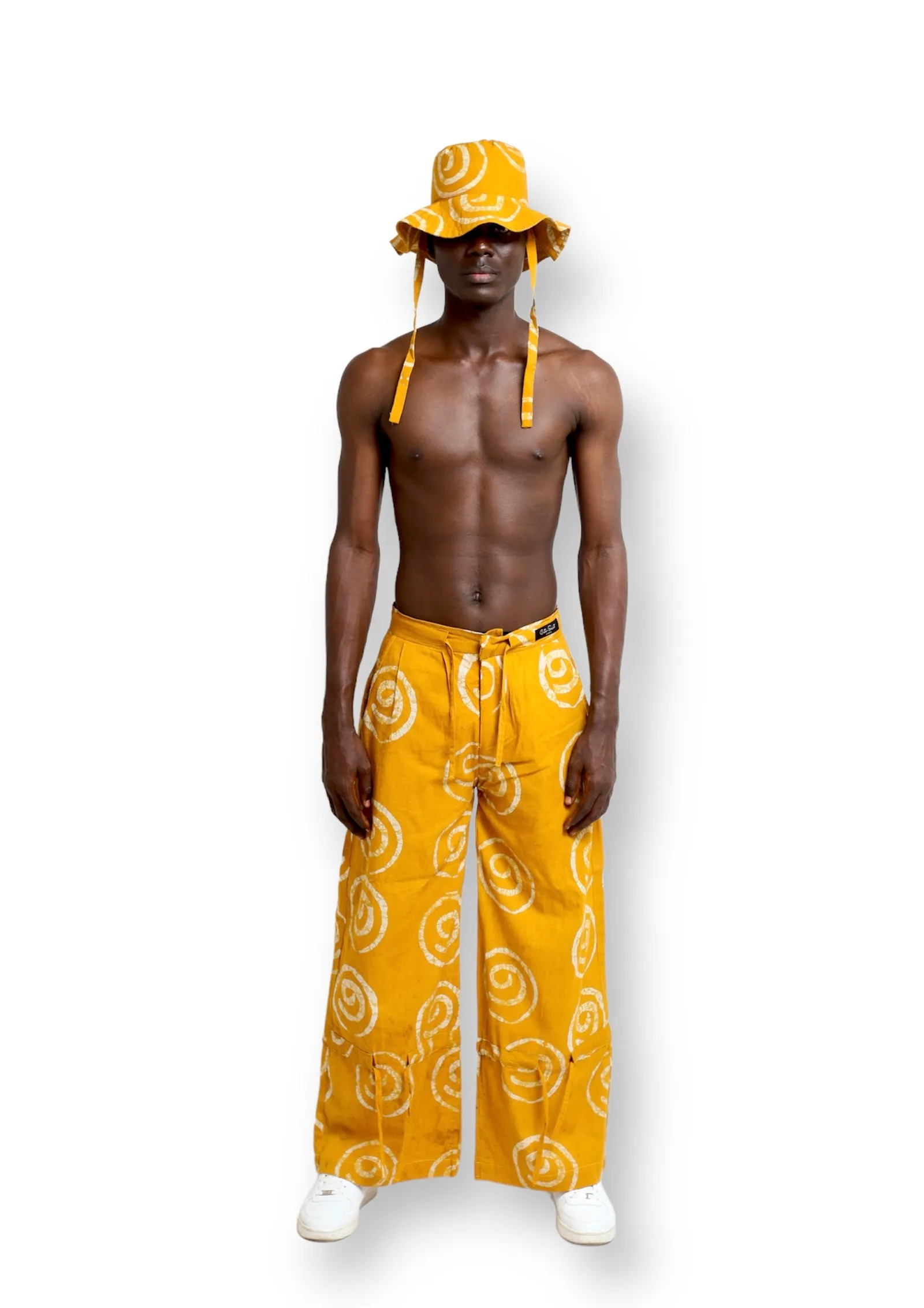 Yellow Cotton Trouser by Saint Moshalashi