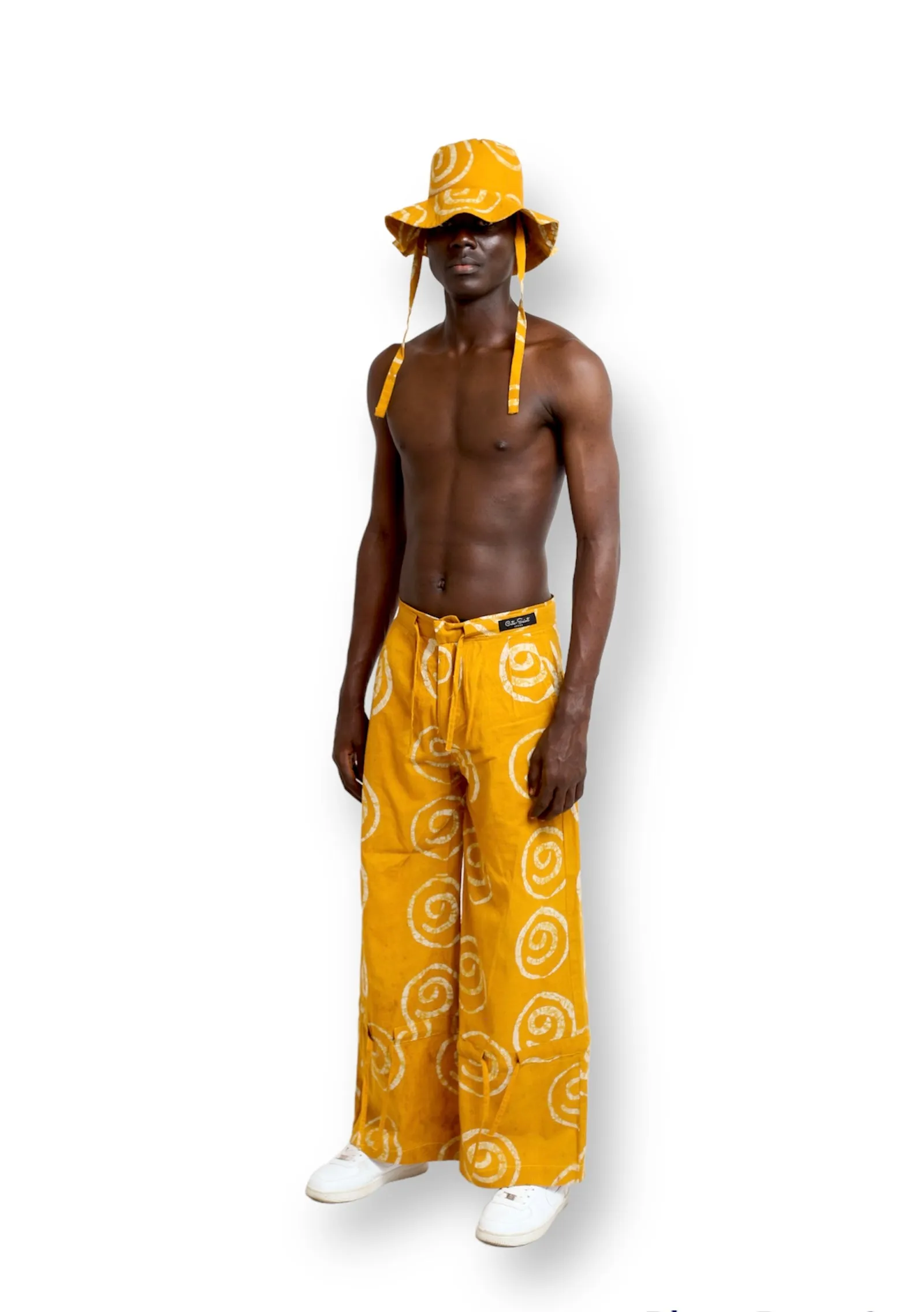 Yellow Cotton Trouser by Saint Moshalashi