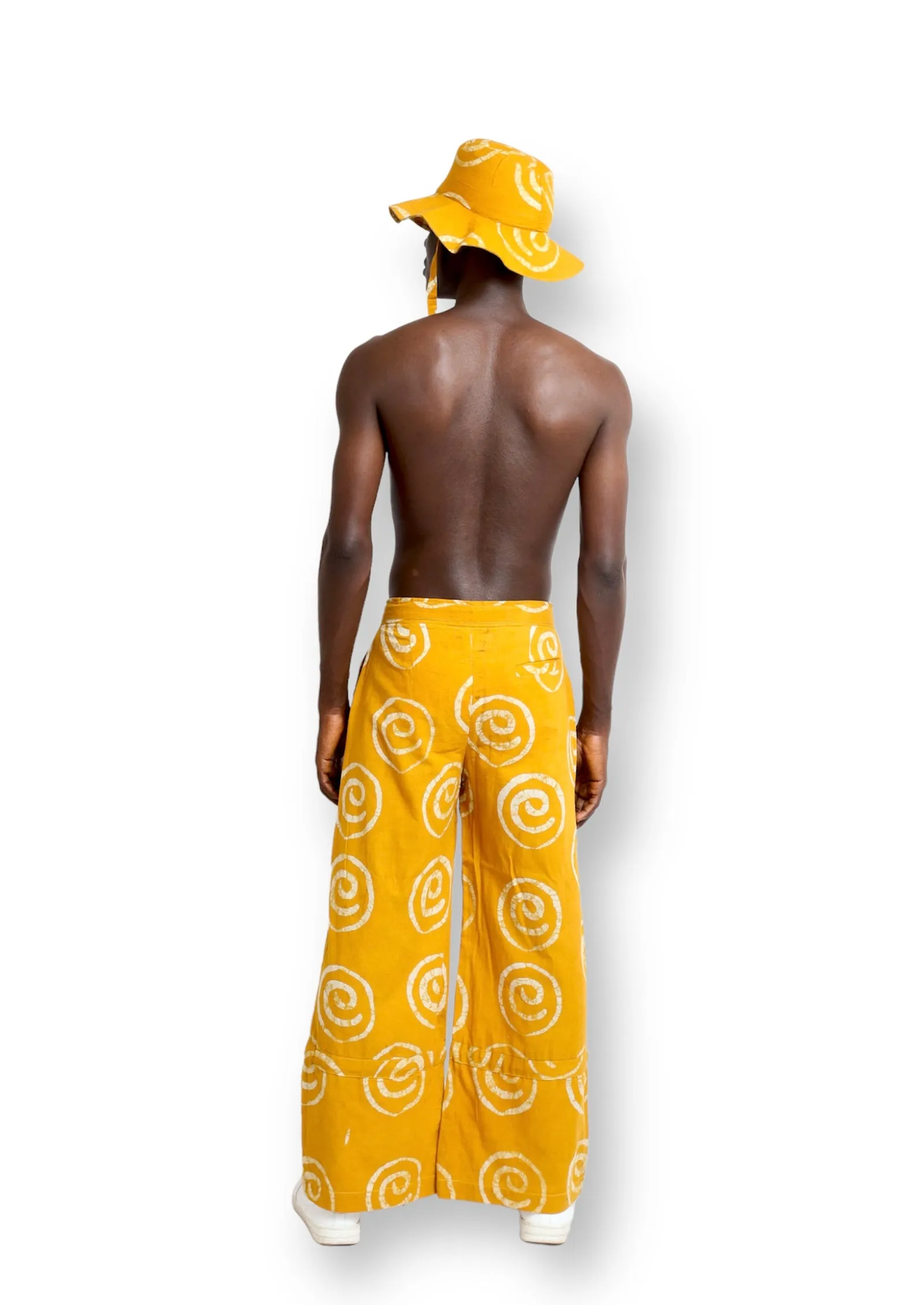 Yellow Cotton Trouser by Saint Moshalashi