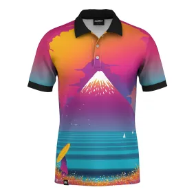 Cyber Fuji Polo Shirt