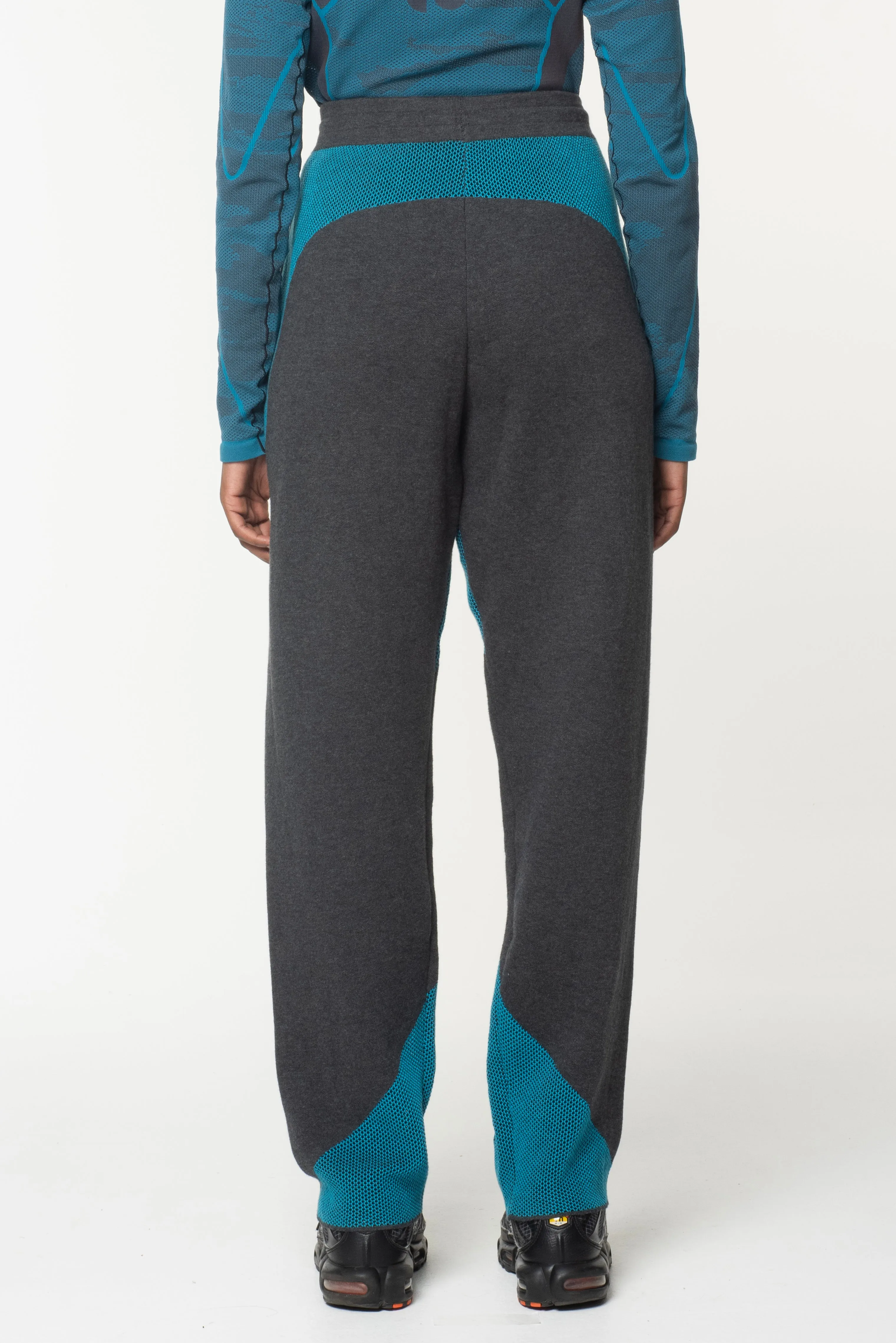 CYPHER MESH KNIT TROUSERS - ANTHRACITE