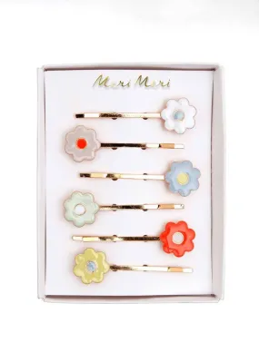 Daisy Enamel Hair Slides