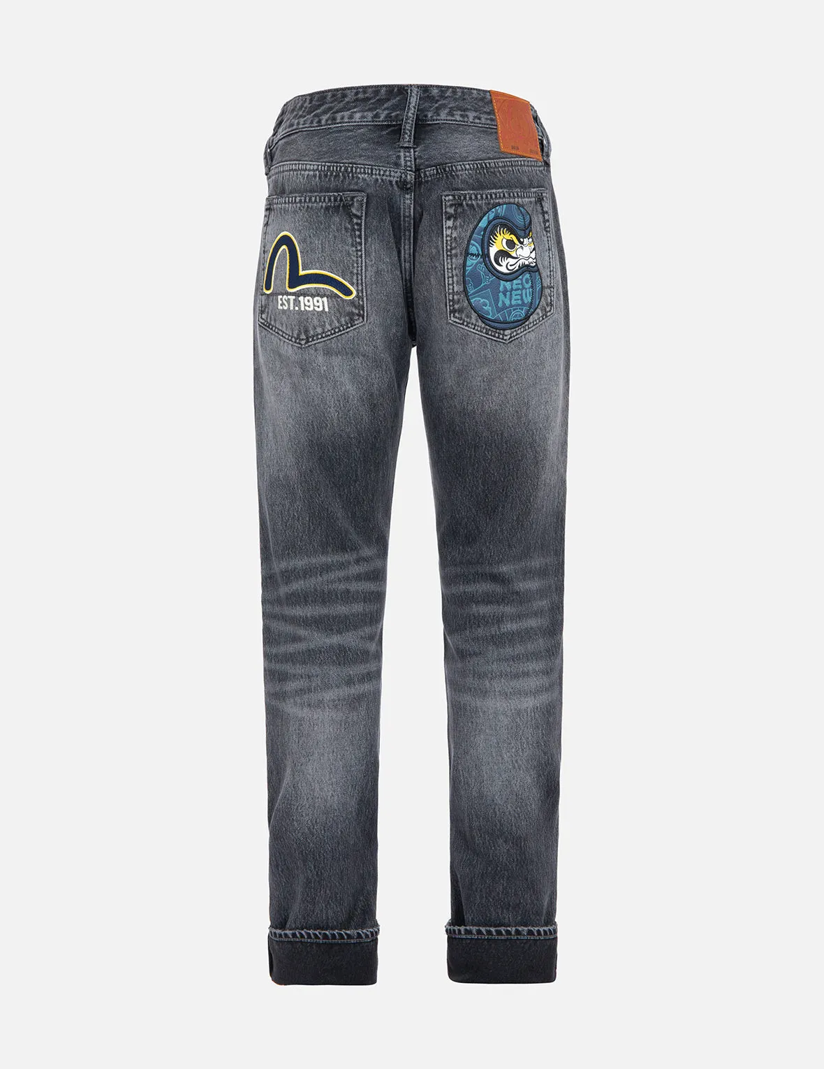 Daruma Patch Slim-Fit Jeans #2010