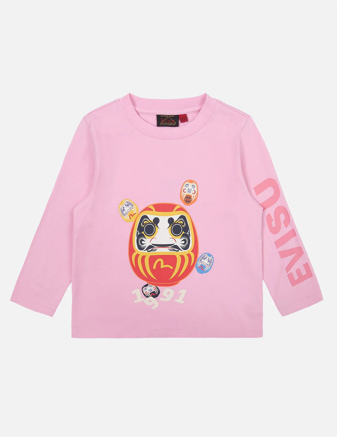 Daruma Print Long-sleeve T-shirt