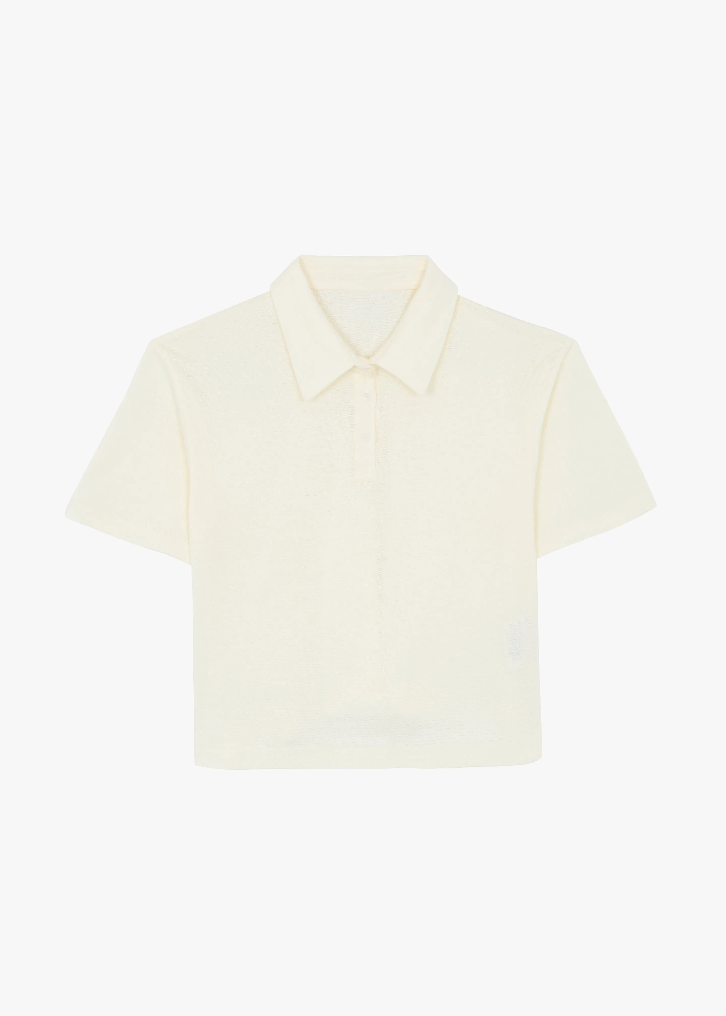 Dawson Cropped Polo - Beige