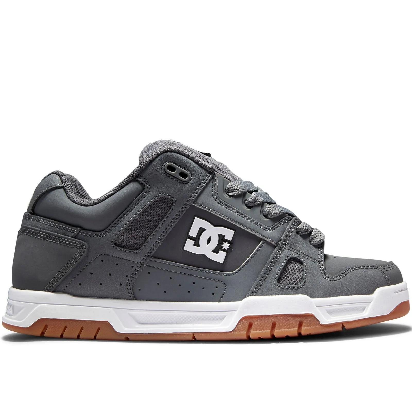 DC Shoes Mens Stag Low Rise Suede Leather Skate Trainers