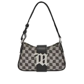 Designer Small Jacquard Monogram Shoulder Bag