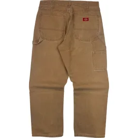 Dickies Carpenter Workwear Trousers Brown