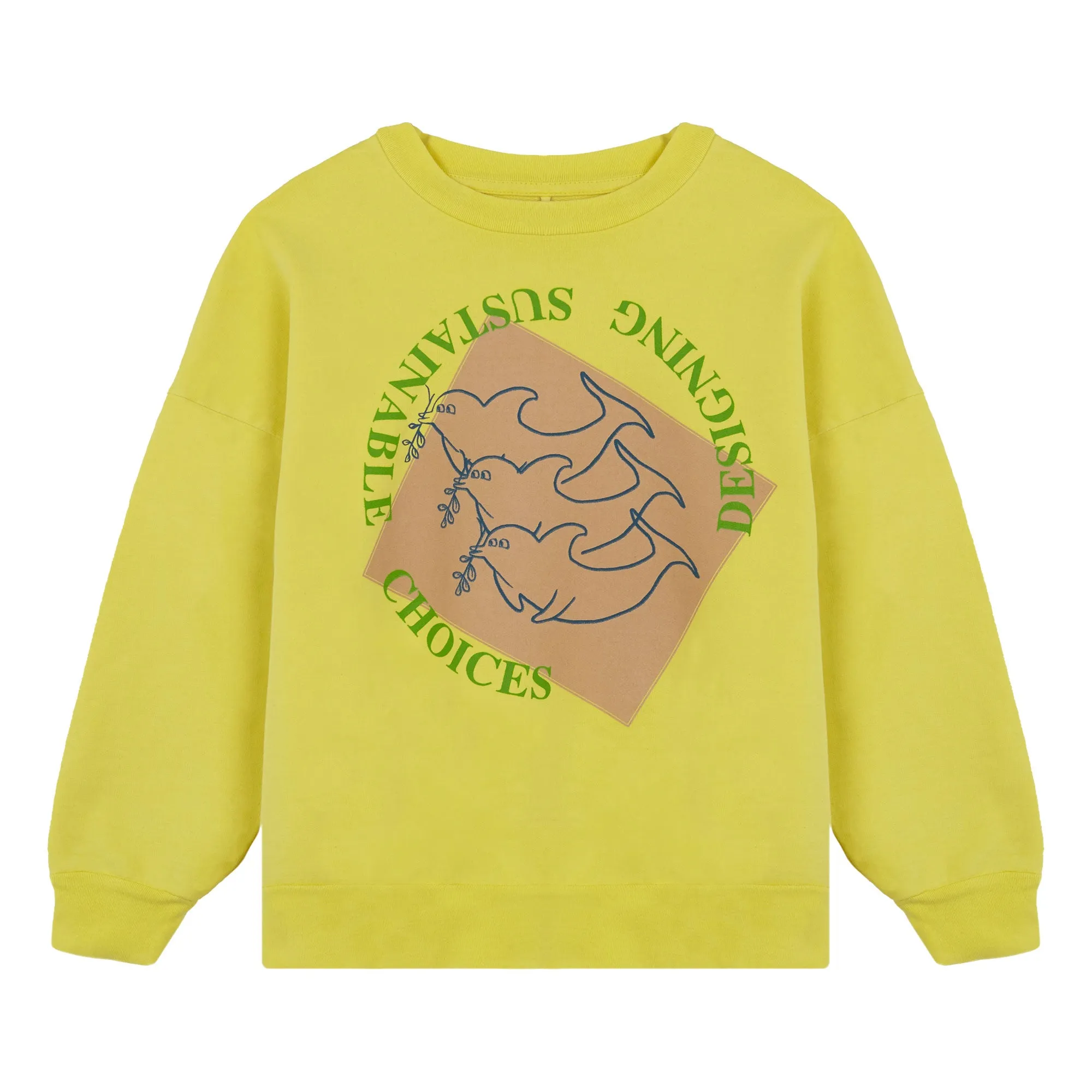 Peaceful Dolphin Print Sweatshirt