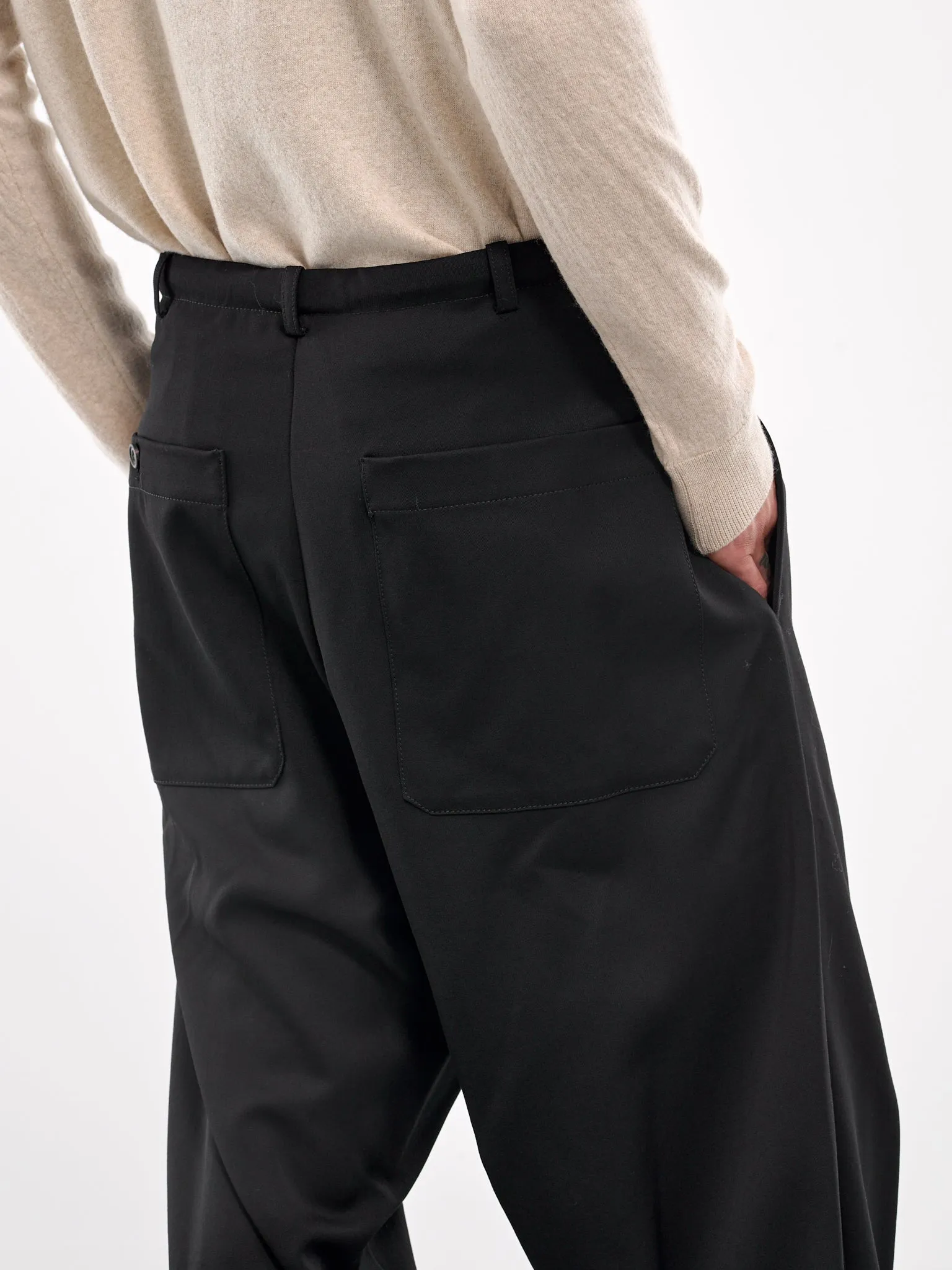 Drawstring Trousers (S24AW09PT-W-BLACK)