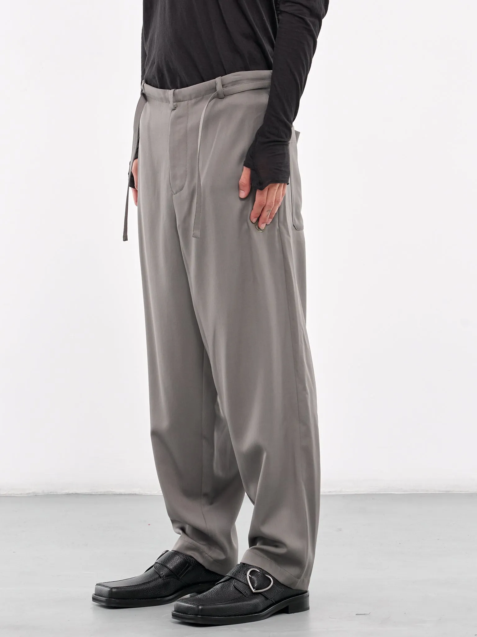 Drawstring Trousers (S24AW09PT-W-GREY)