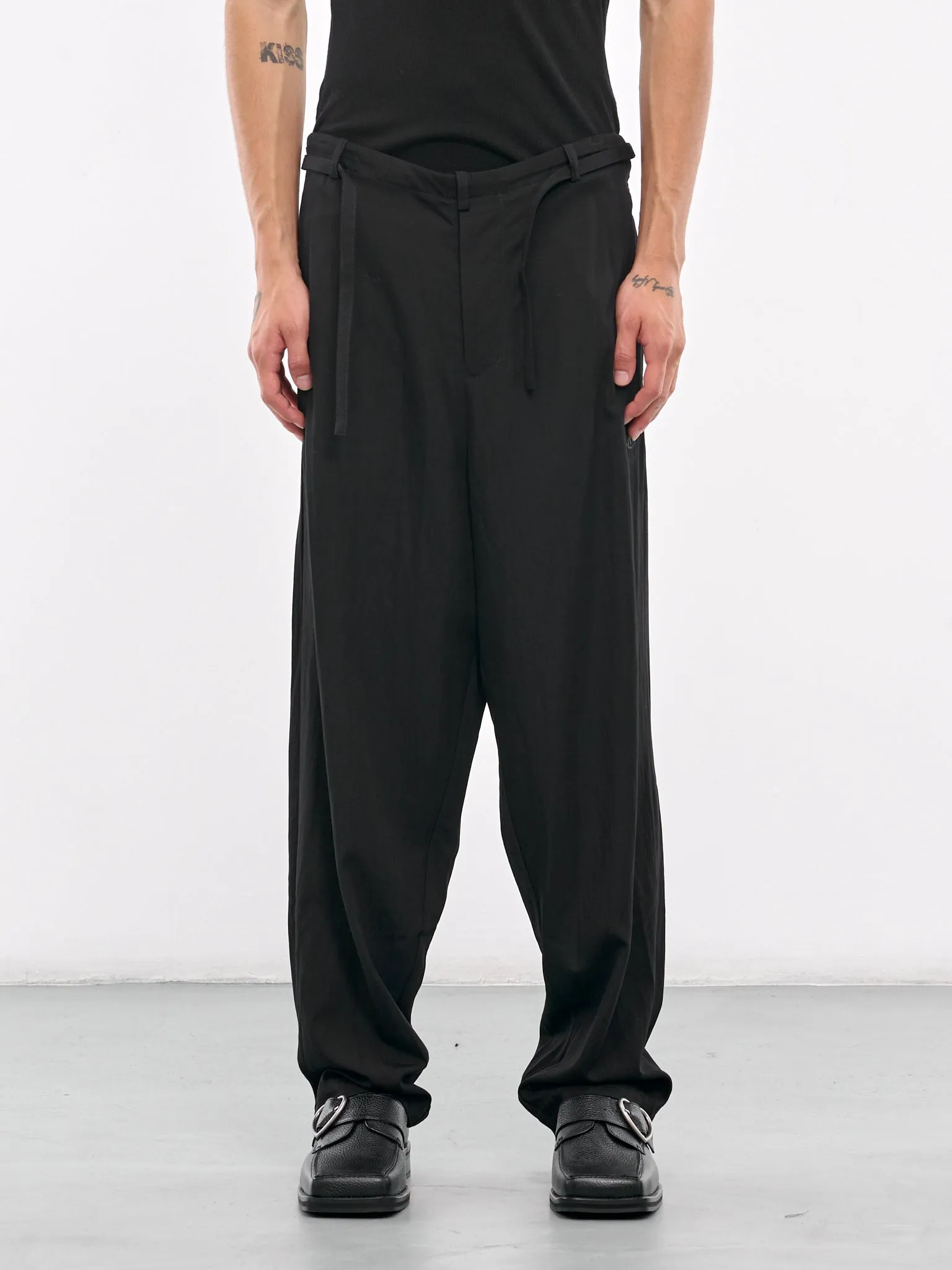 Drawstring Trousers (S24W09PT-R-BLACK)