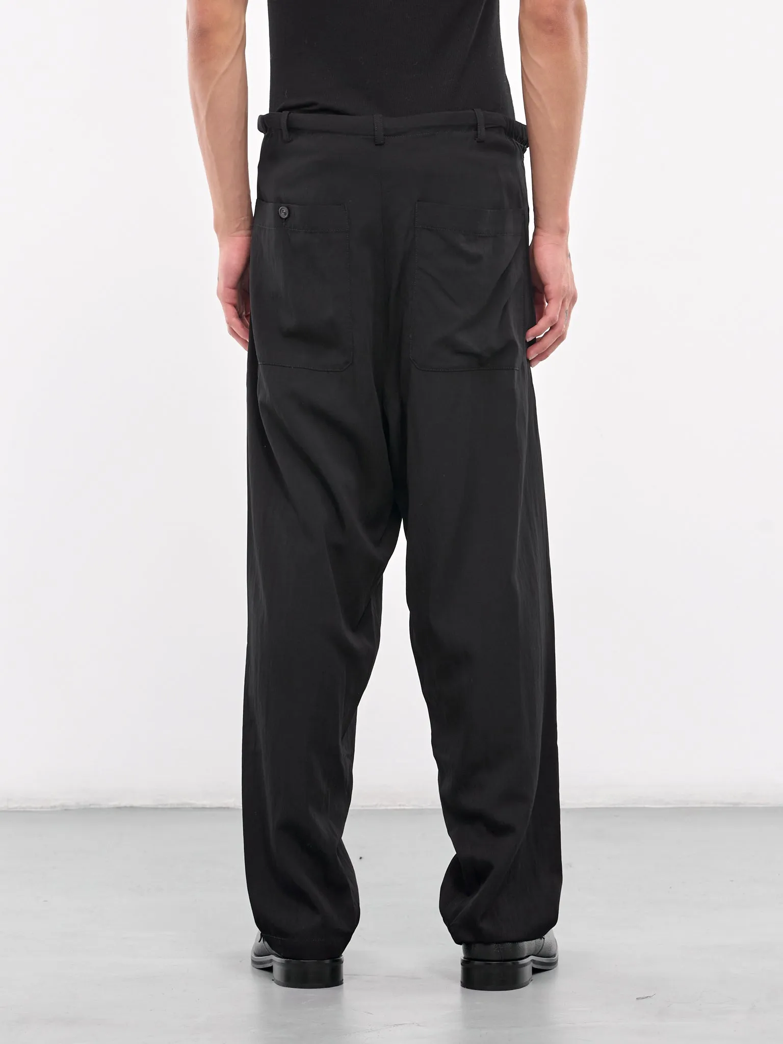 Drawstring Trousers (S24W09PT-R-BLACK)