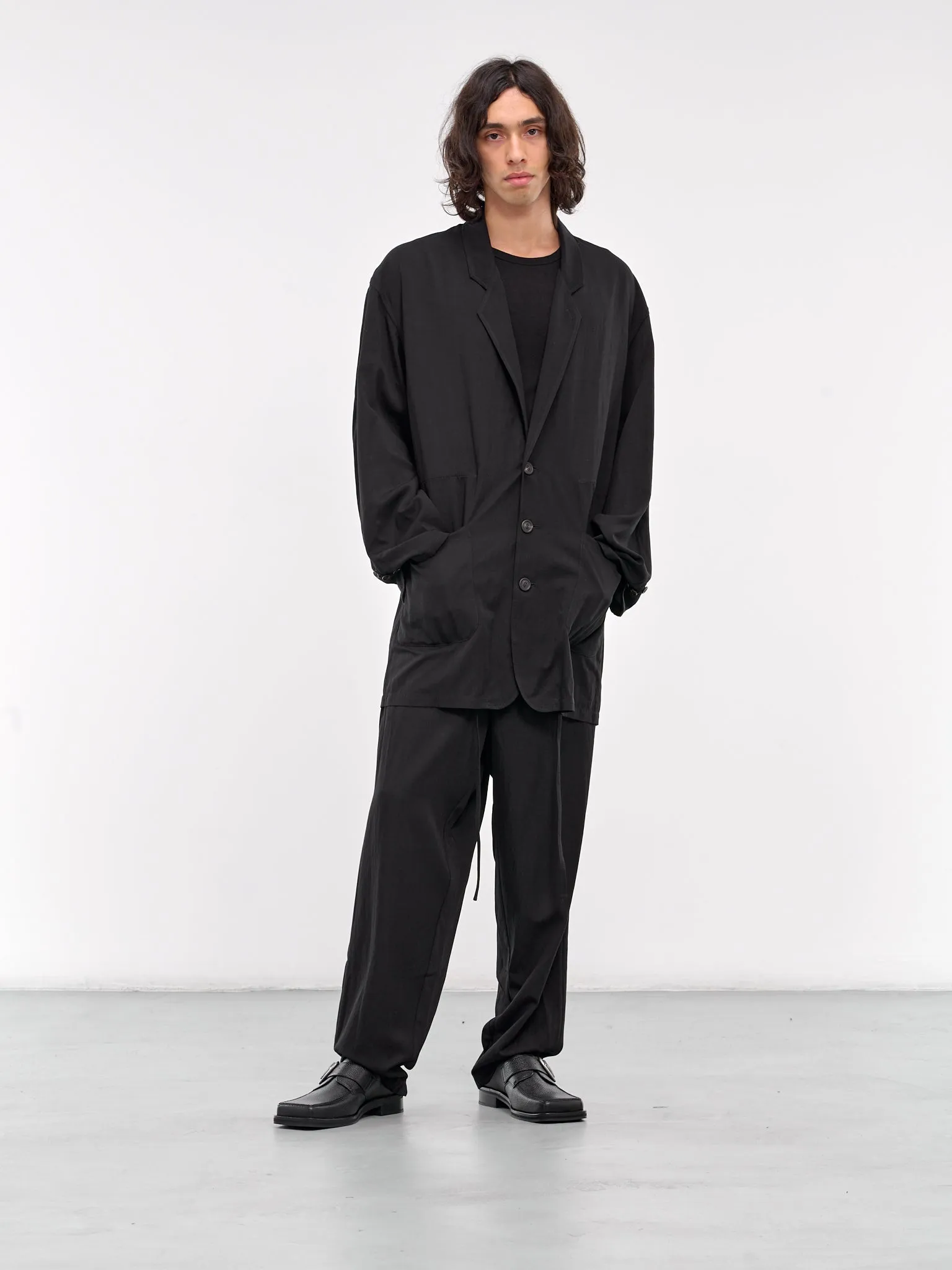 Drawstring Trousers (S24W09PT-R-BLACK)