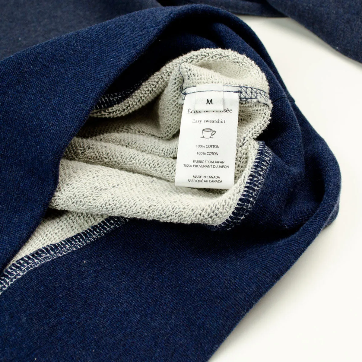 Ecole de Pensée Navy Easy Sweatshirt