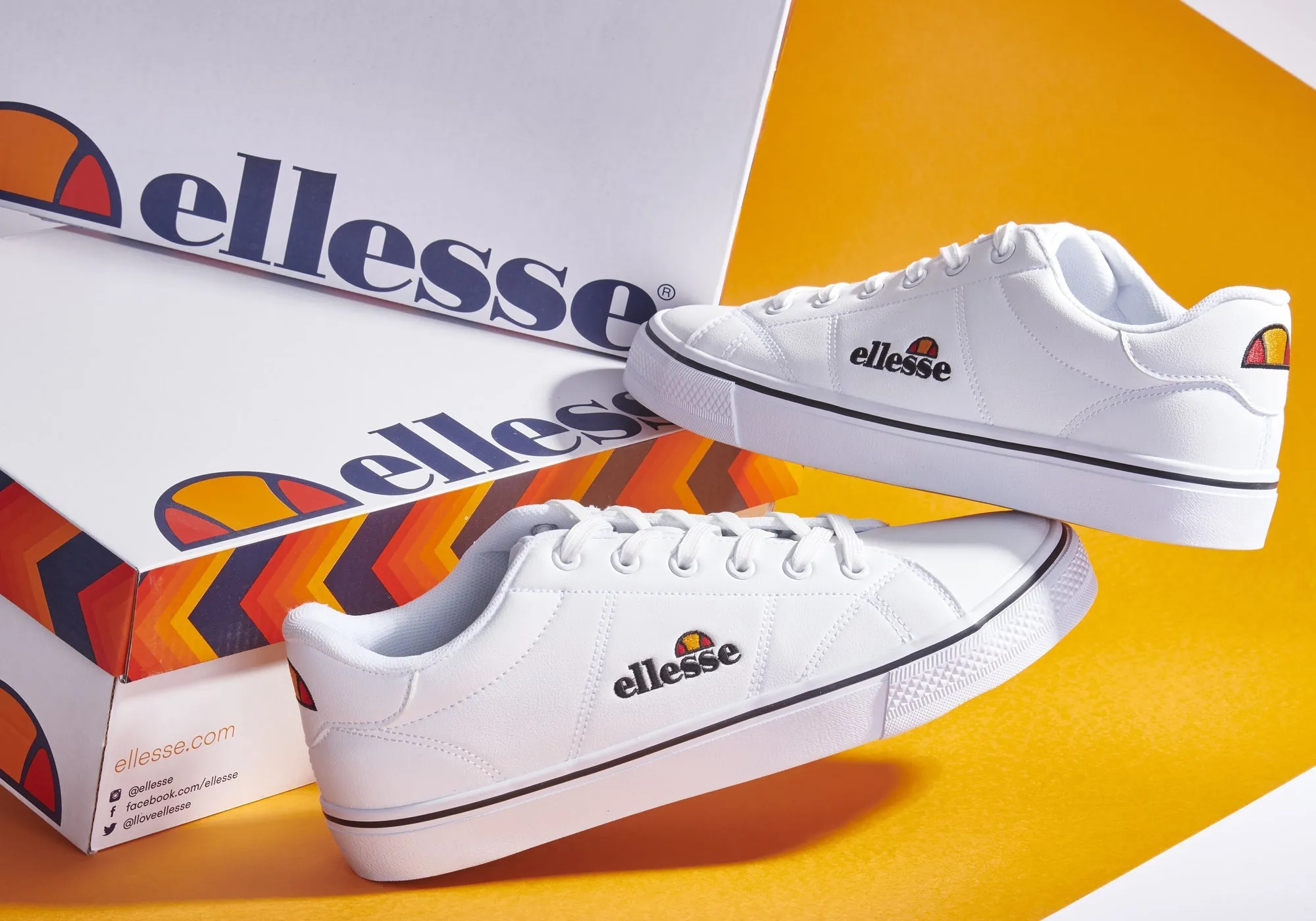 Ellesse Mens Comfortable Casual Lace Up LS225V2 Vulc Sneakers