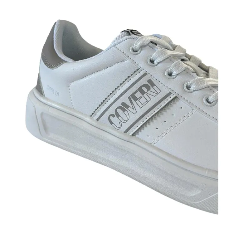 Enrico Coveri Men's White Lace-up Sneakers