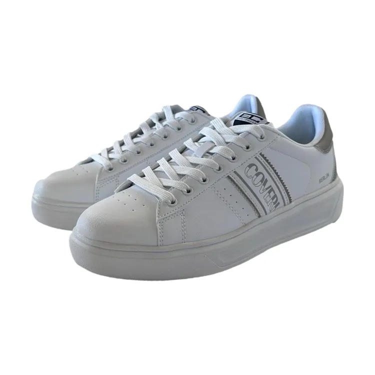 Enrico Coveri Men's White Lace-up Sneakers