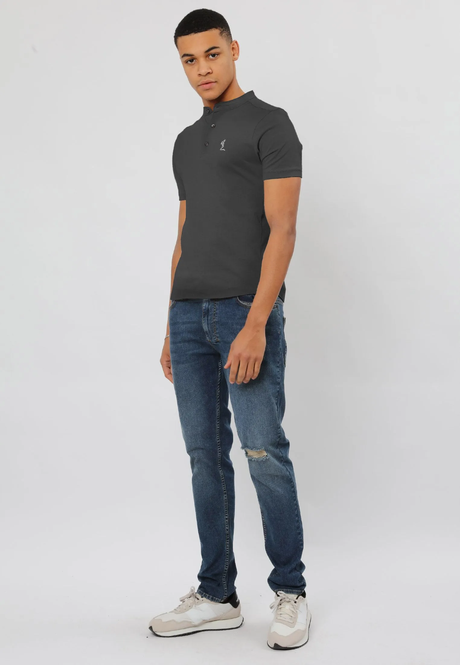 ESSENTIAL ORSON DARK METAL POLO SHIRT