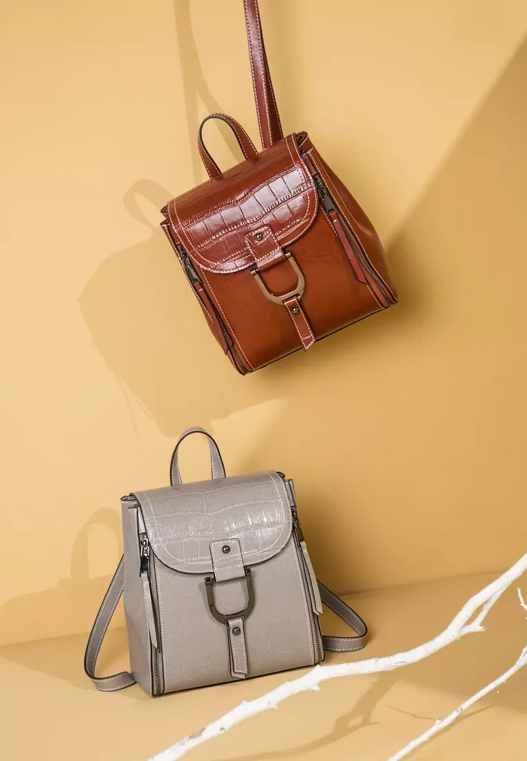 Fashionable Cowhide Backpacks - Twenty Eight Shoes YLG9113