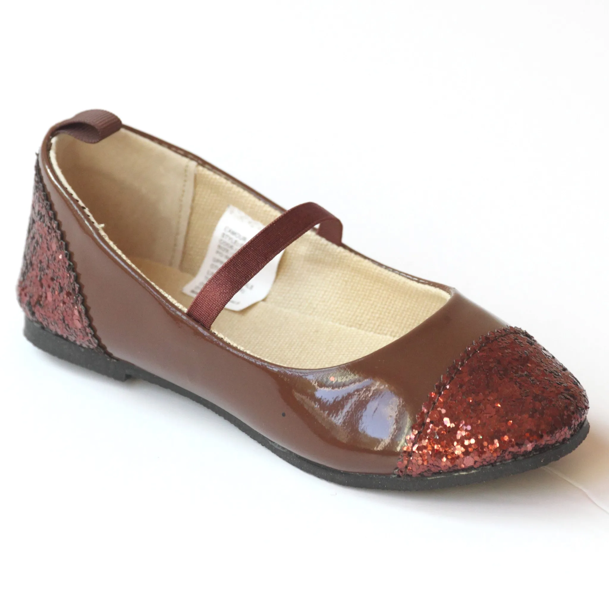 Final Sale - L'Amour Girls Glitter Flats G608