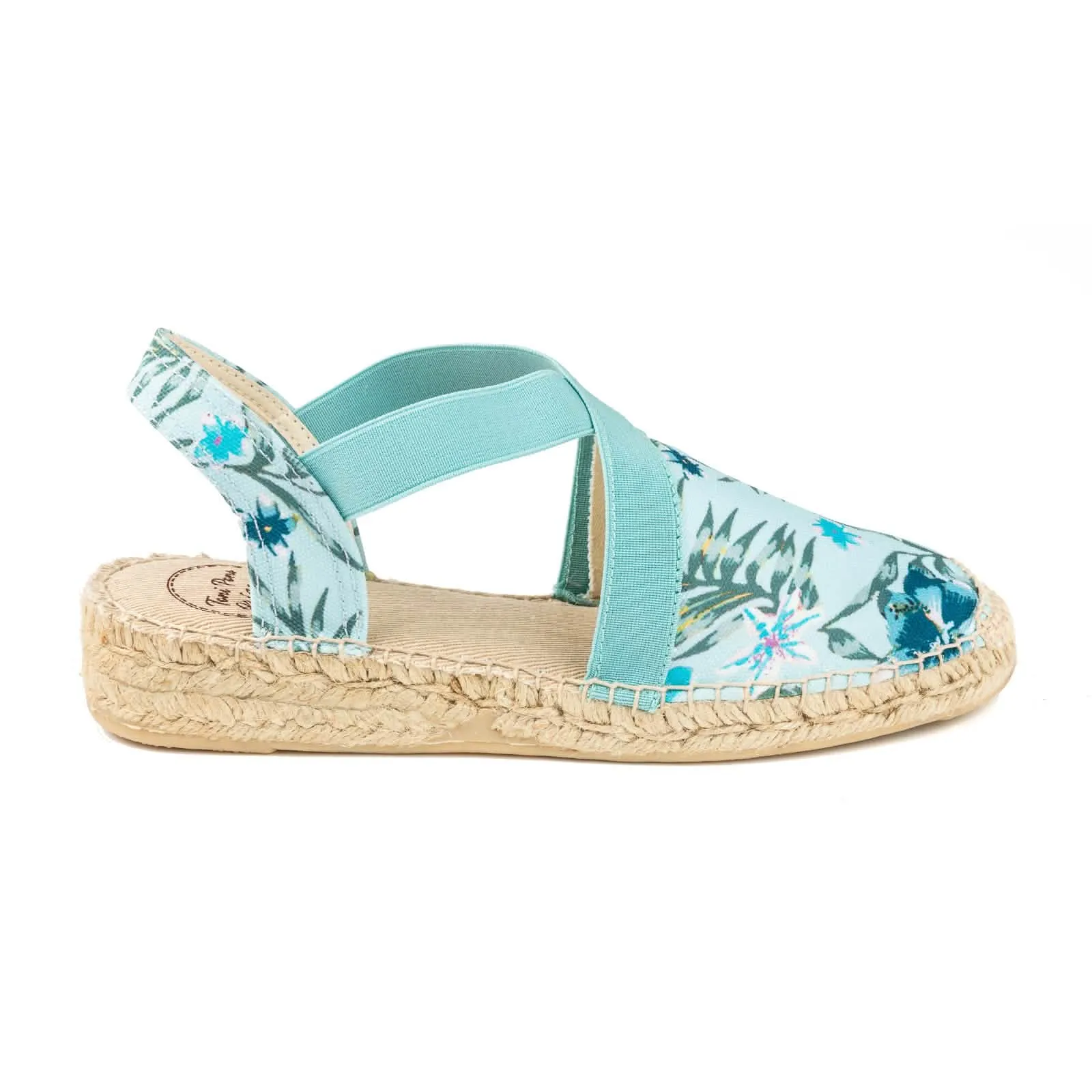 Floral Women's Wedge Espadrille - Evian-G Cotton Blend