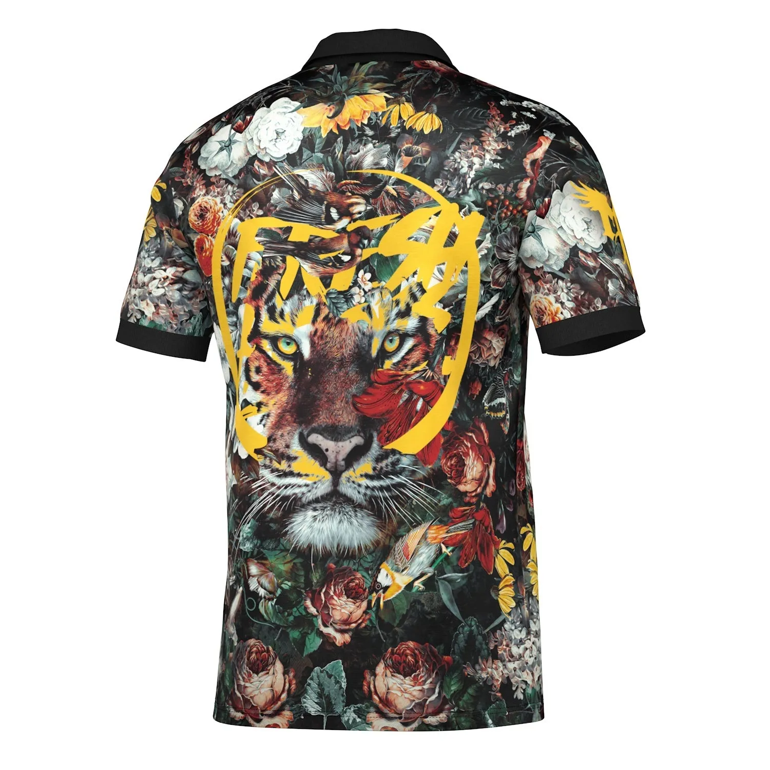 Flower Tiger Polo Shirt