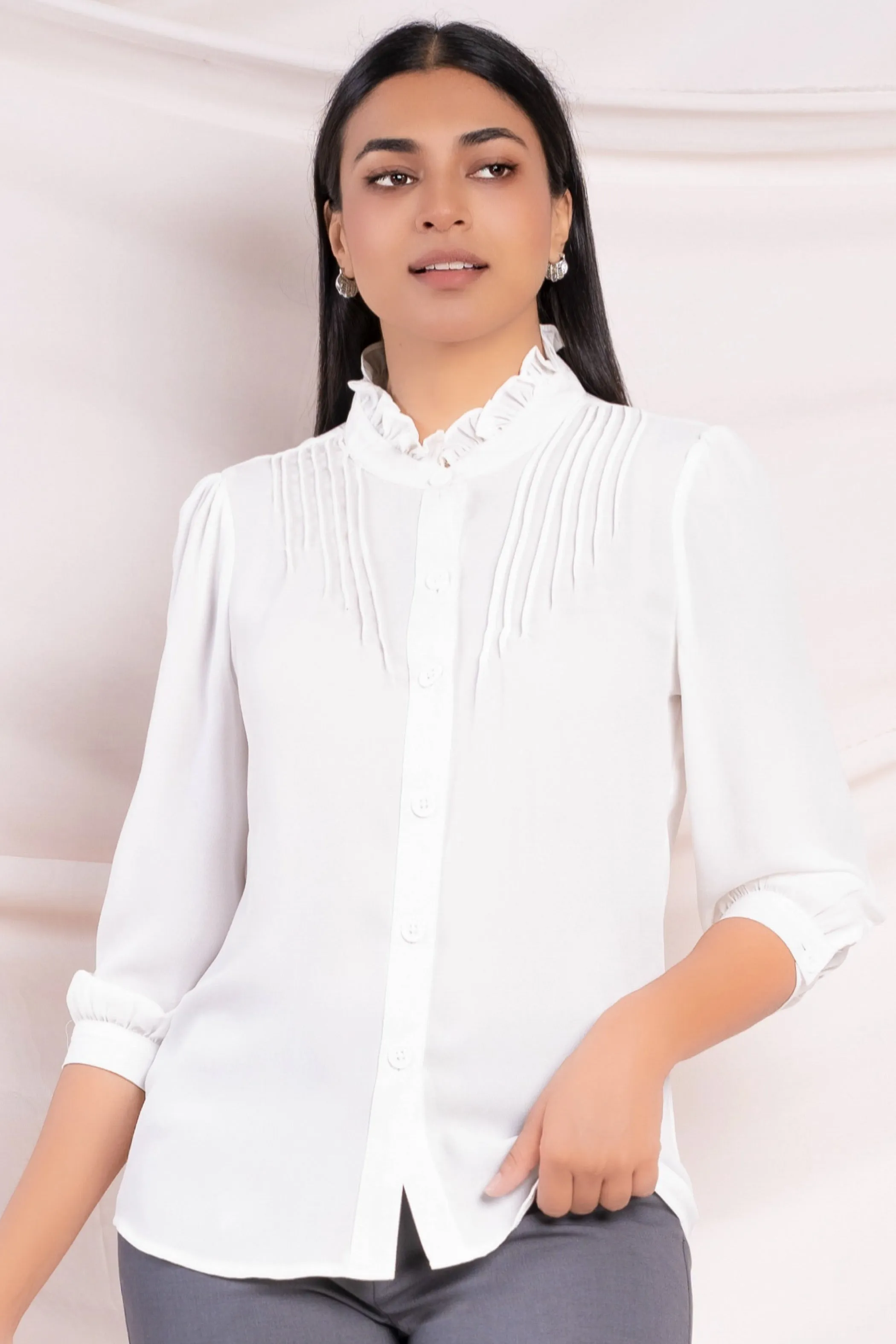 Shirt Frill Collar