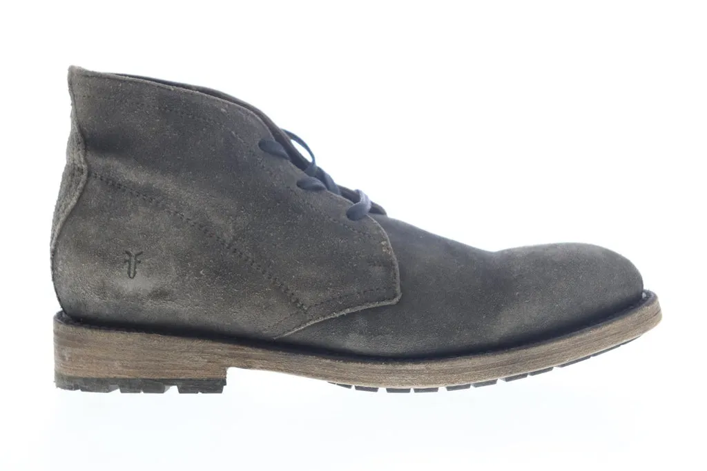 Frye Men's Gray Leather Mid Top Chukka Boots - Bowery Chukka 80324