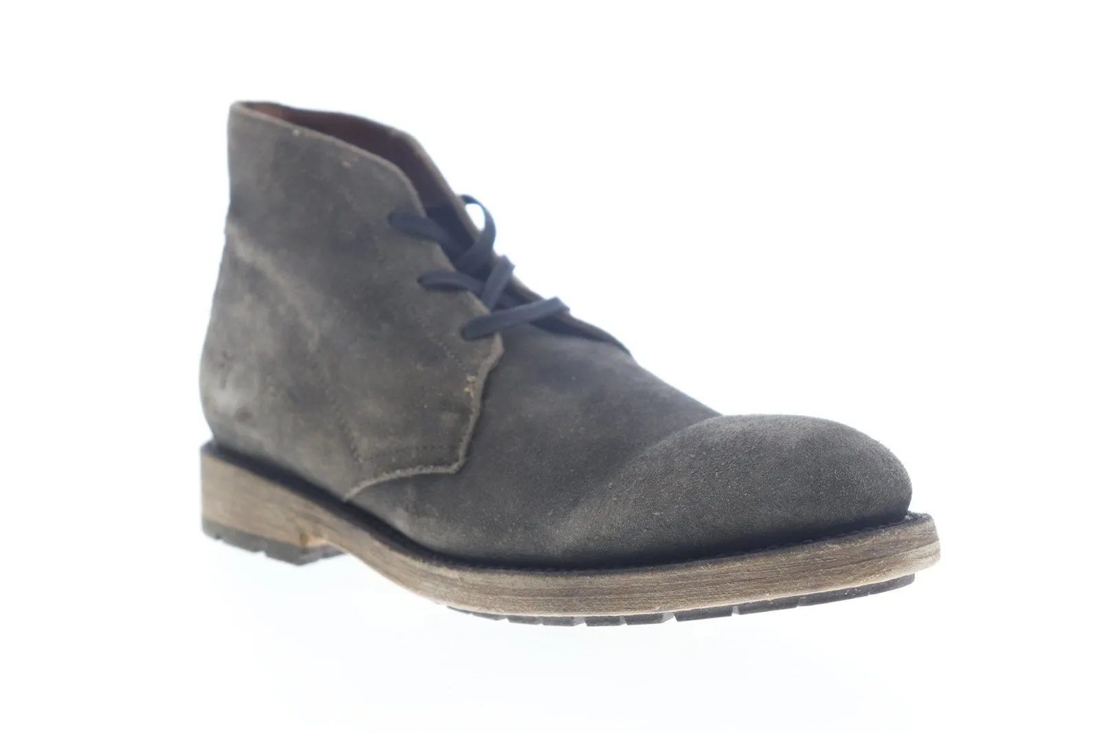 Frye Men's Gray Leather Mid Top Chukka Boots - Bowery Chukka 80324