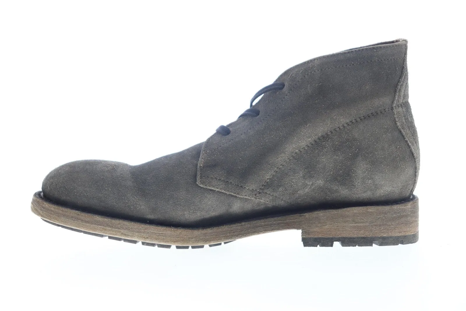 Frye Men's Gray Leather Mid Top Chukka Boots - Bowery Chukka 80324