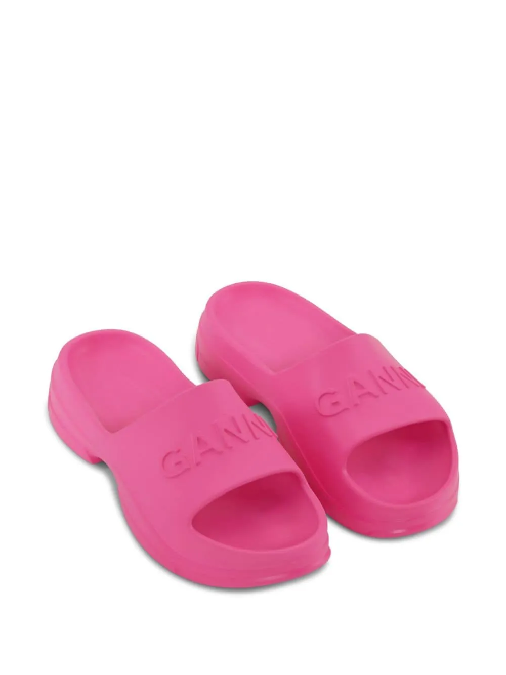 GANNI    Ganni Logo Rubber Pool Slides