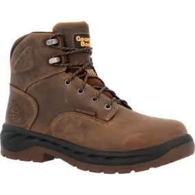 Georgia Boot Waterproof Brown Round Toe Work Boot