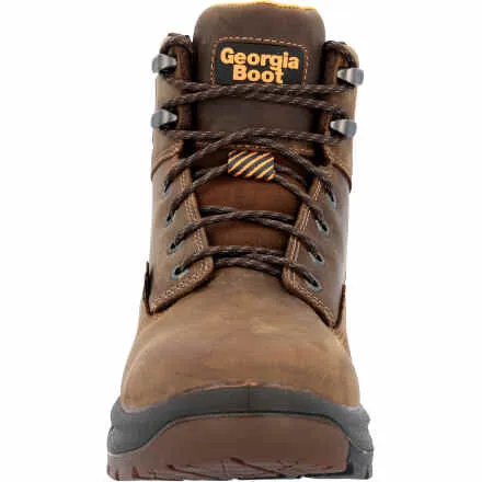 Georgia Boot Waterproof Brown Round Toe Work Boot