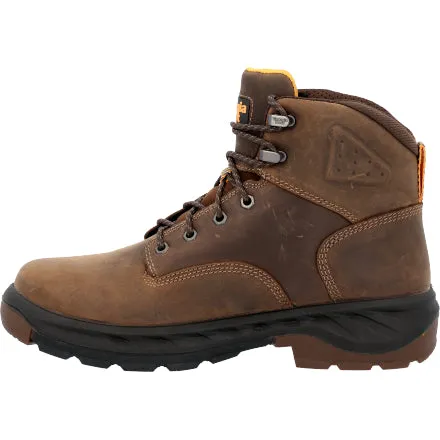 Georgia Boot Waterproof Brown Round Toe Work Boot