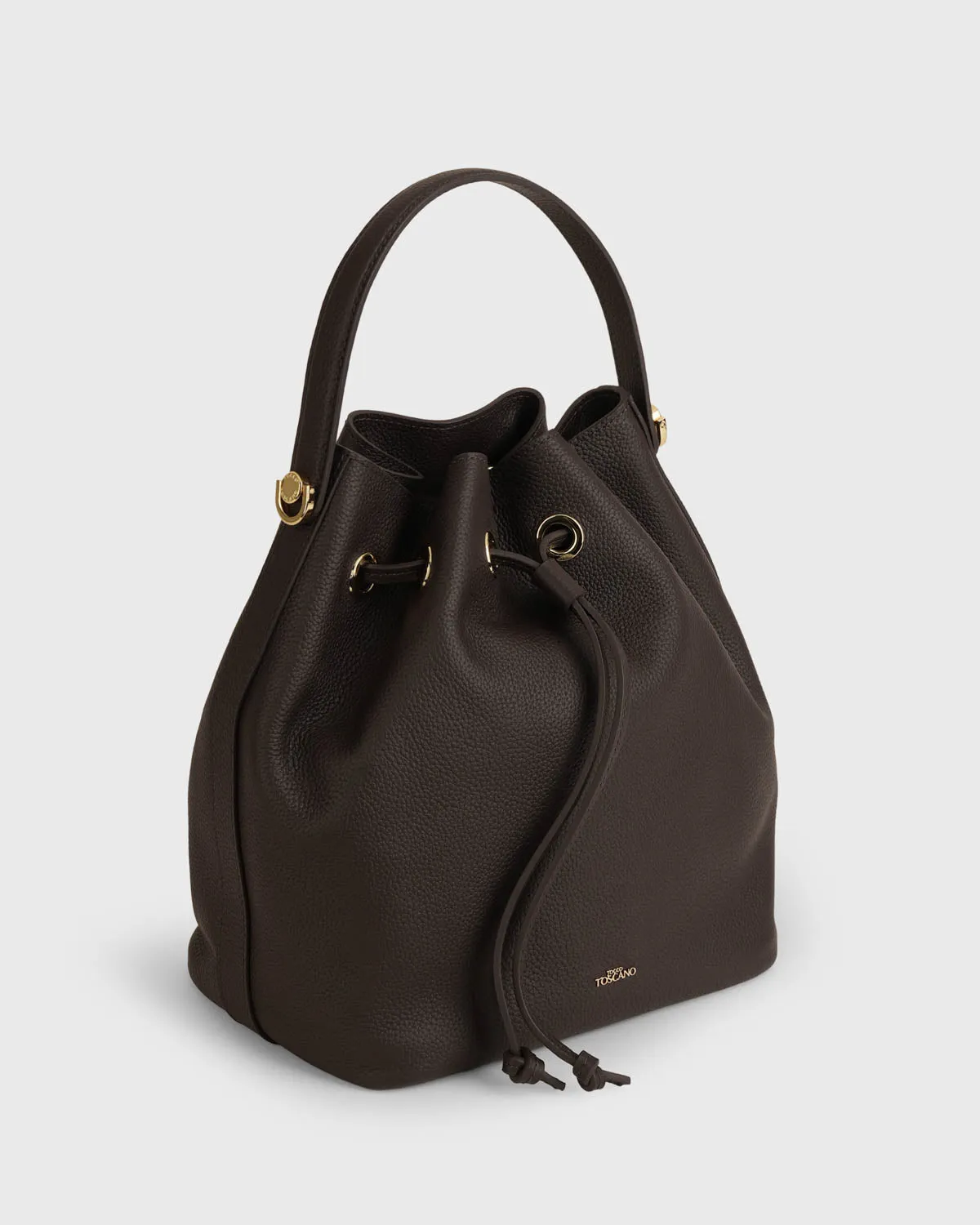 Gianna Bucket Bag (Dark Plum)