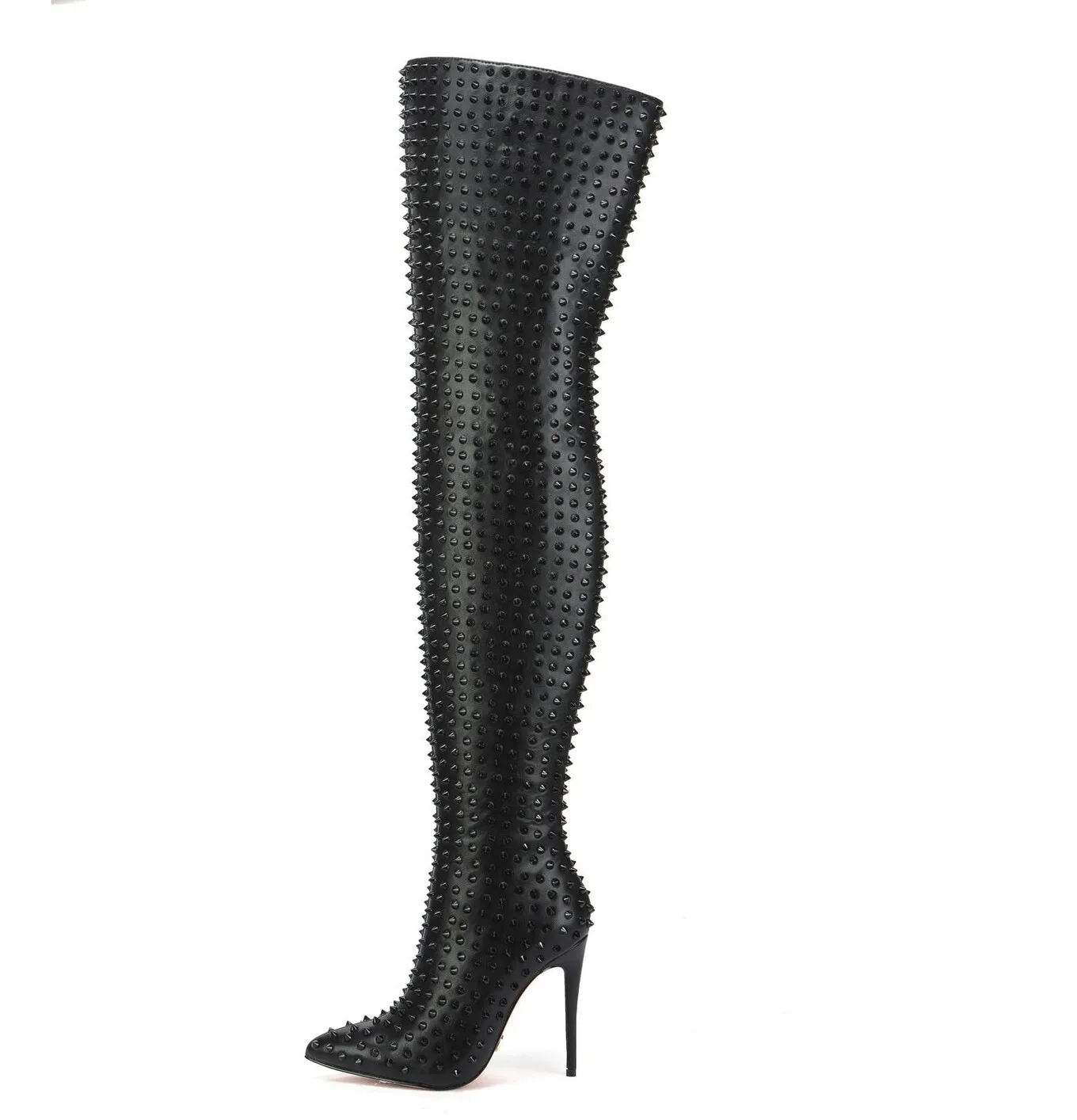 Giaro TINDRA BLACK/BLACK THIGH BOOTS  