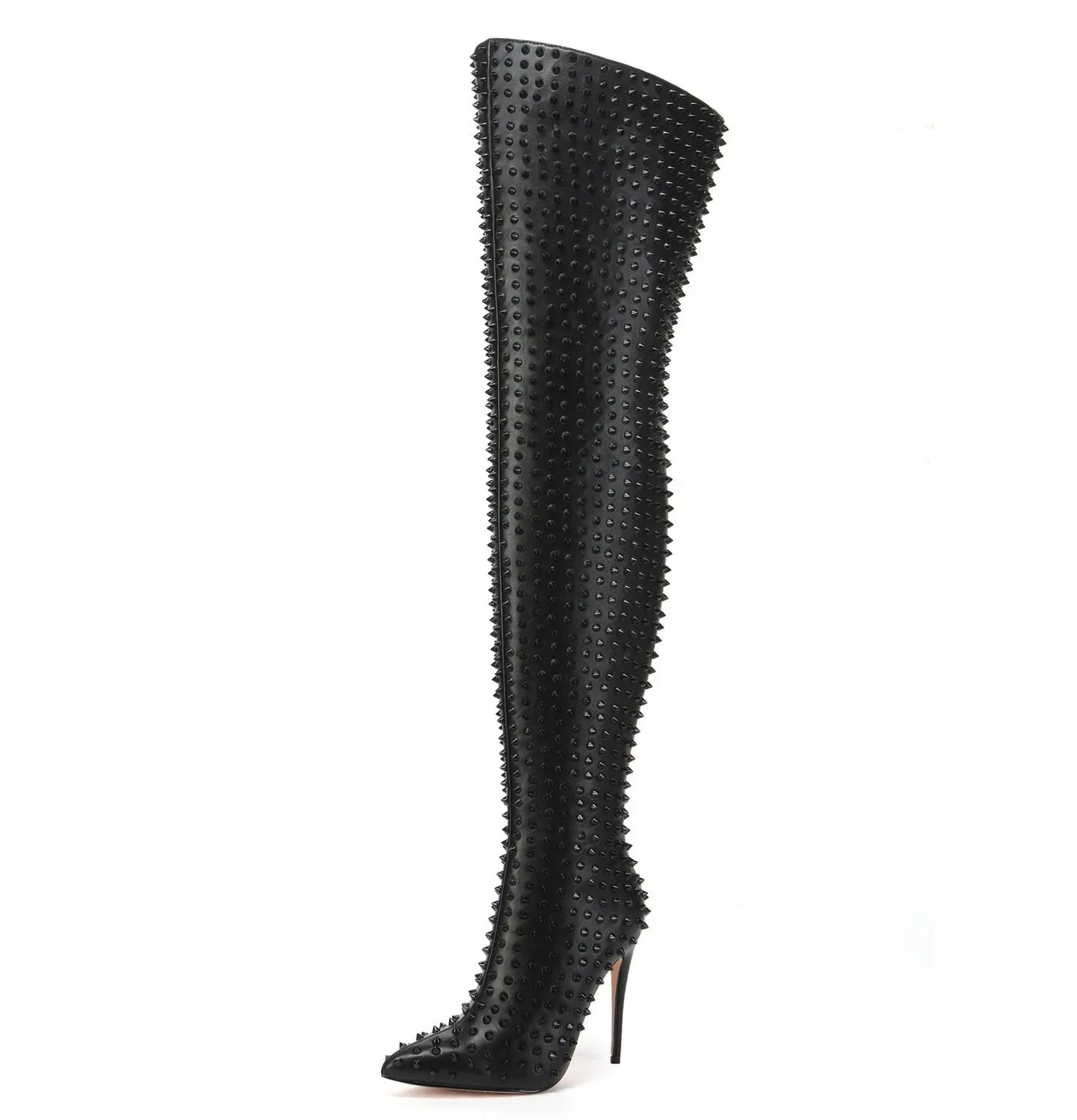 Giaro TINDRA BLACK/BLACK THIGH BOOTS  