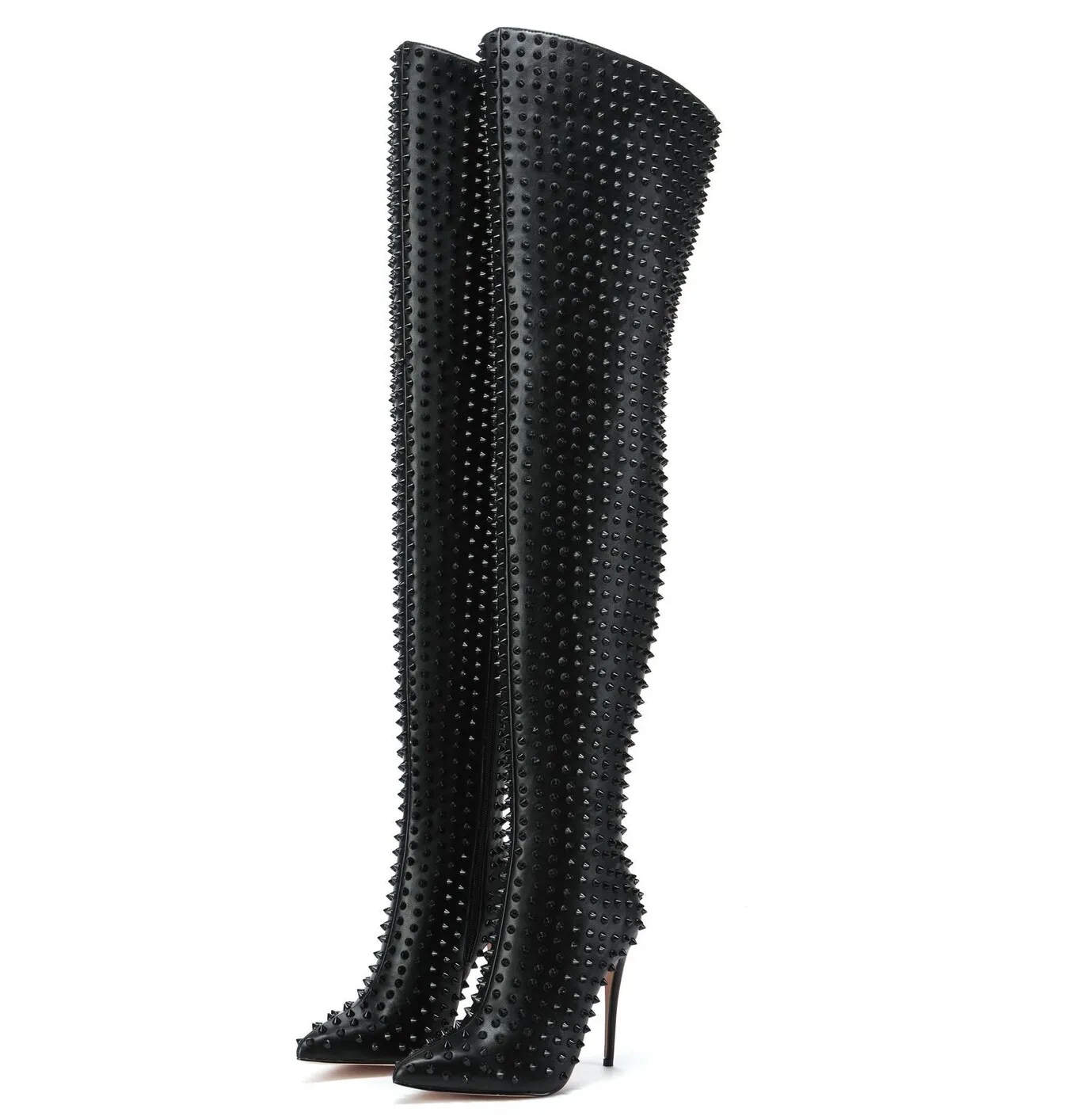 Giaro TINDRA BLACK/BLACK THIGH BOOTS  