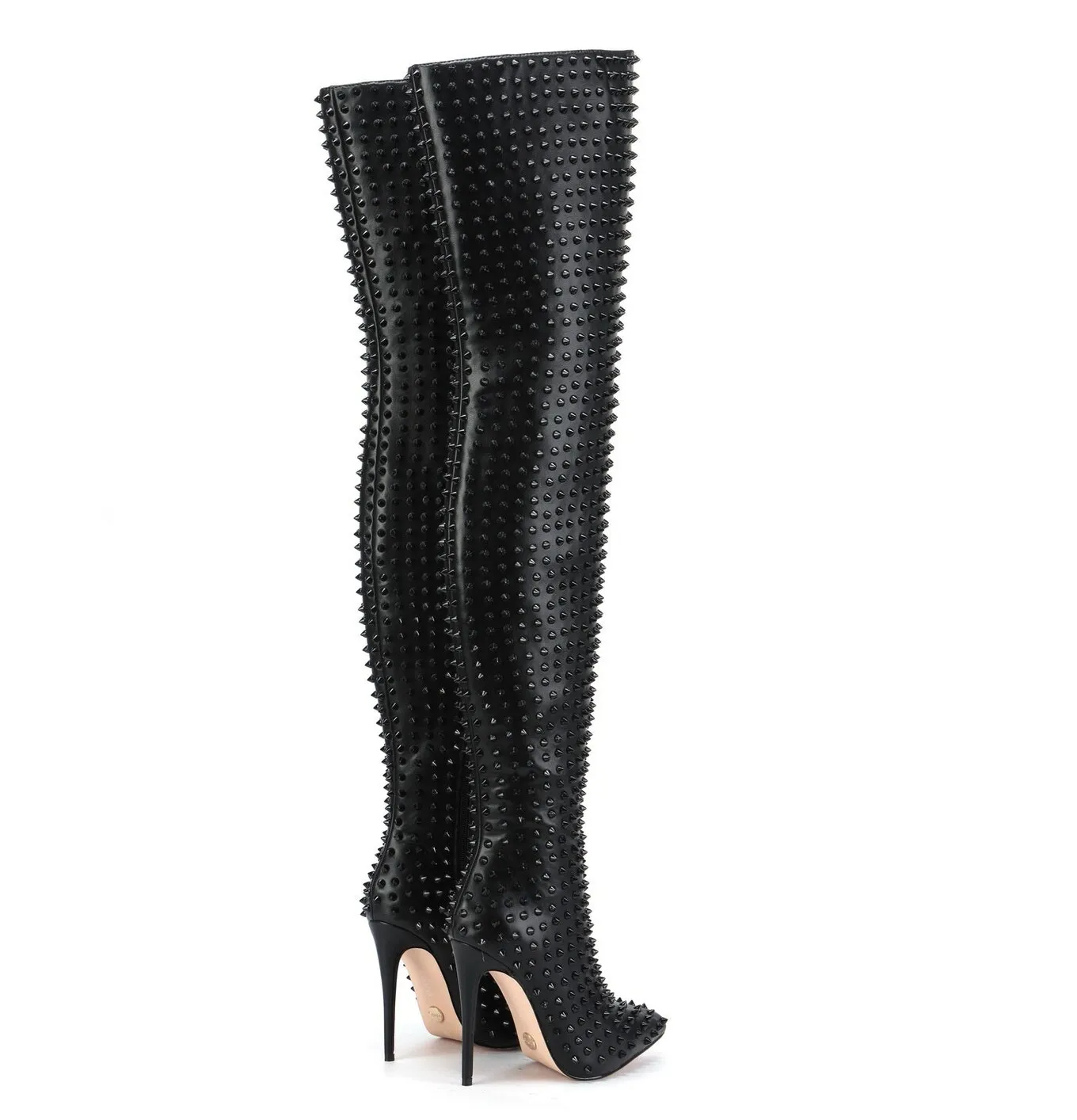 Giaro TINDRA BLACK/BLACK THIGH BOOTS  