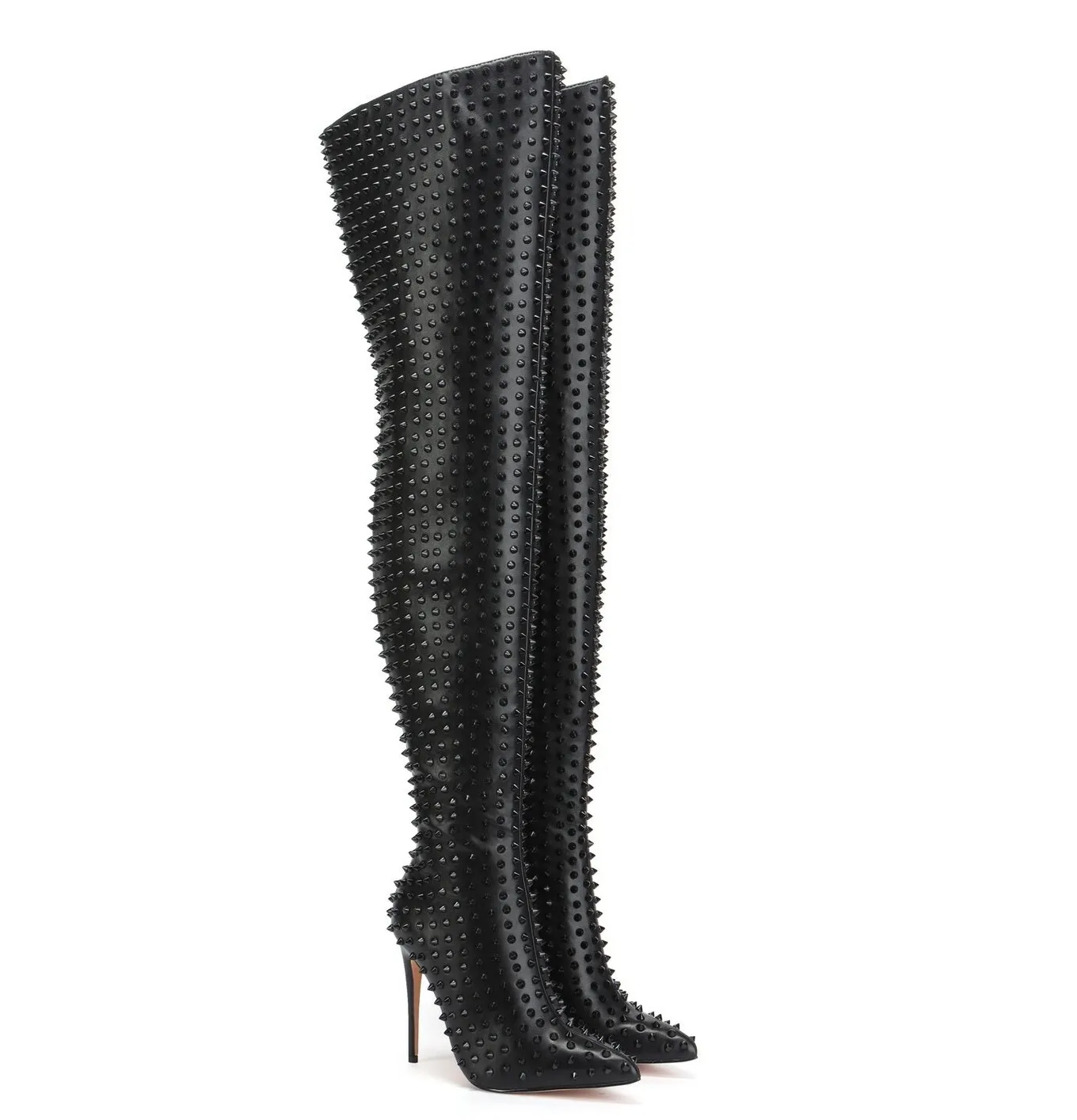 Giaro TINDRA BLACK/BLACK THIGH BOOTS  