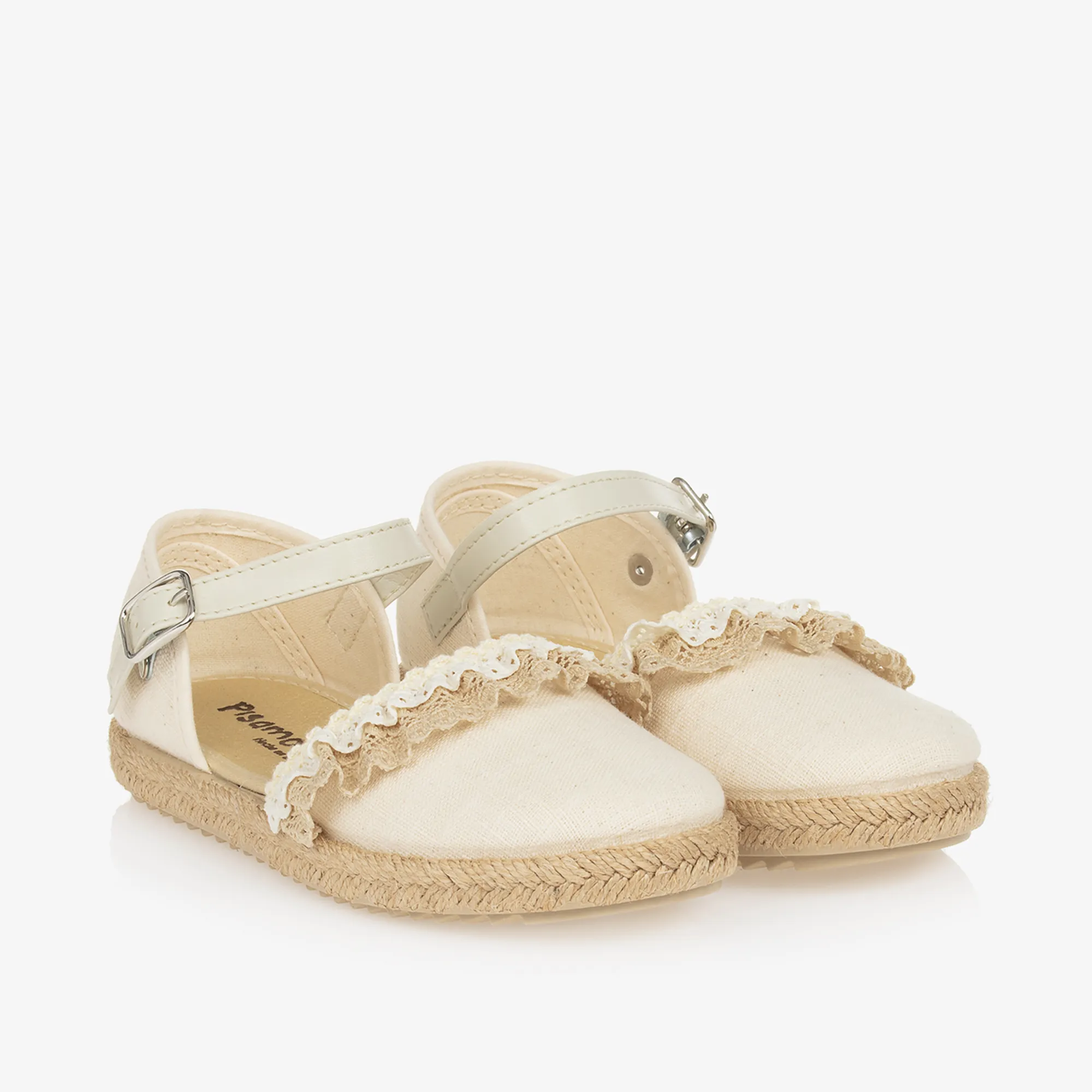 Beige Lacey Espadrilles