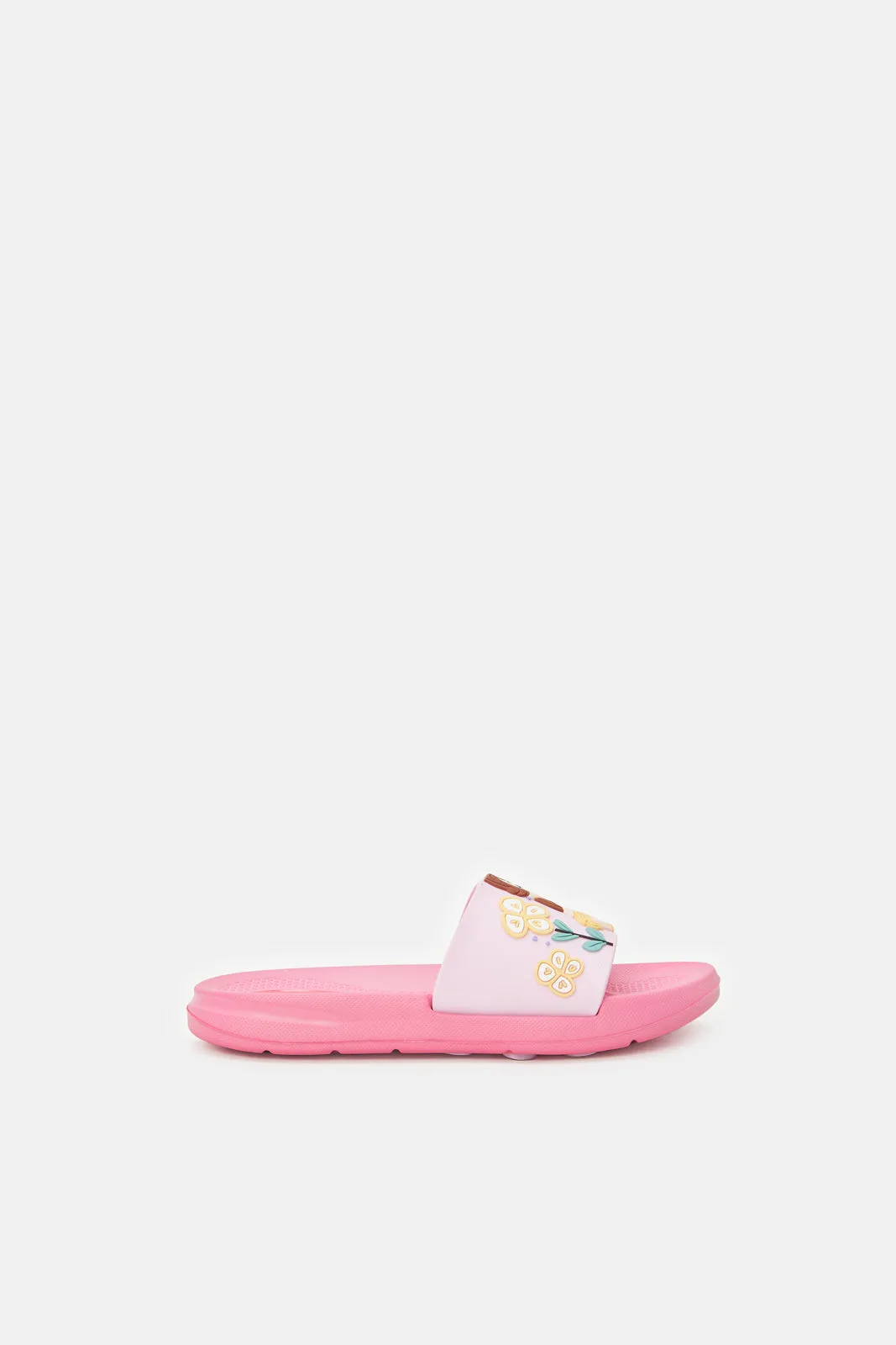 Girls Pink Belle Princess Slides