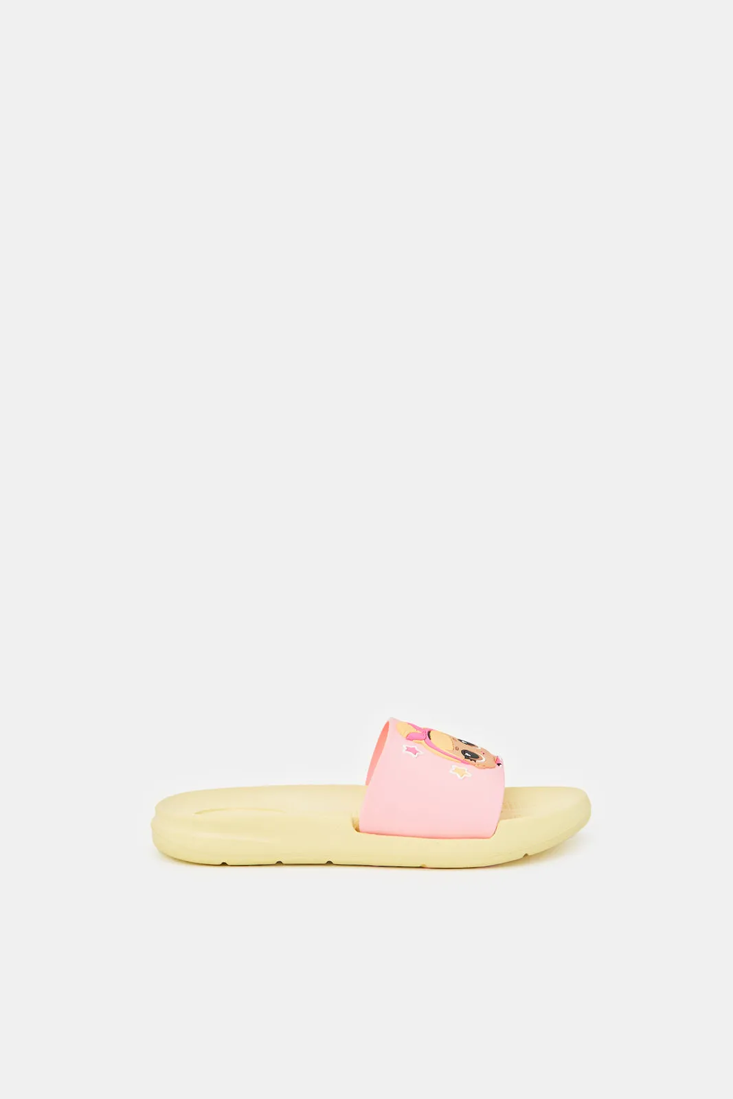 Girls Pink L.O.L Slides