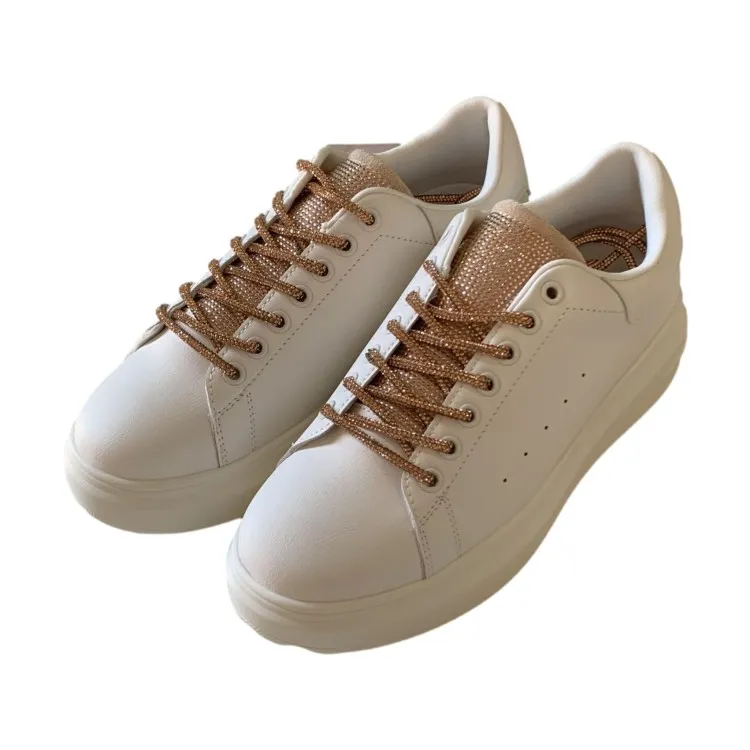 Gold & Gold Champagne Sneakers GB811 Donna.