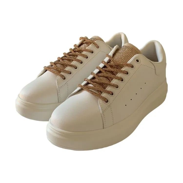 Gold & Gold Champagne Sneakers GB811 Donna.