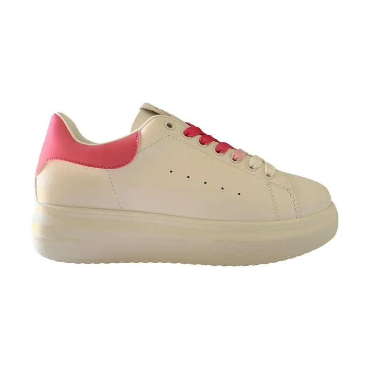 Gold & Gold Scarpe Donna Sneakers Fuxia Bianco GB810